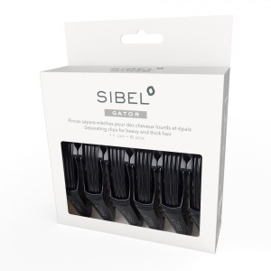 SIBEL Klipsy do włosów krokodylki 11cm (6 szt.) GATOR CLIPS